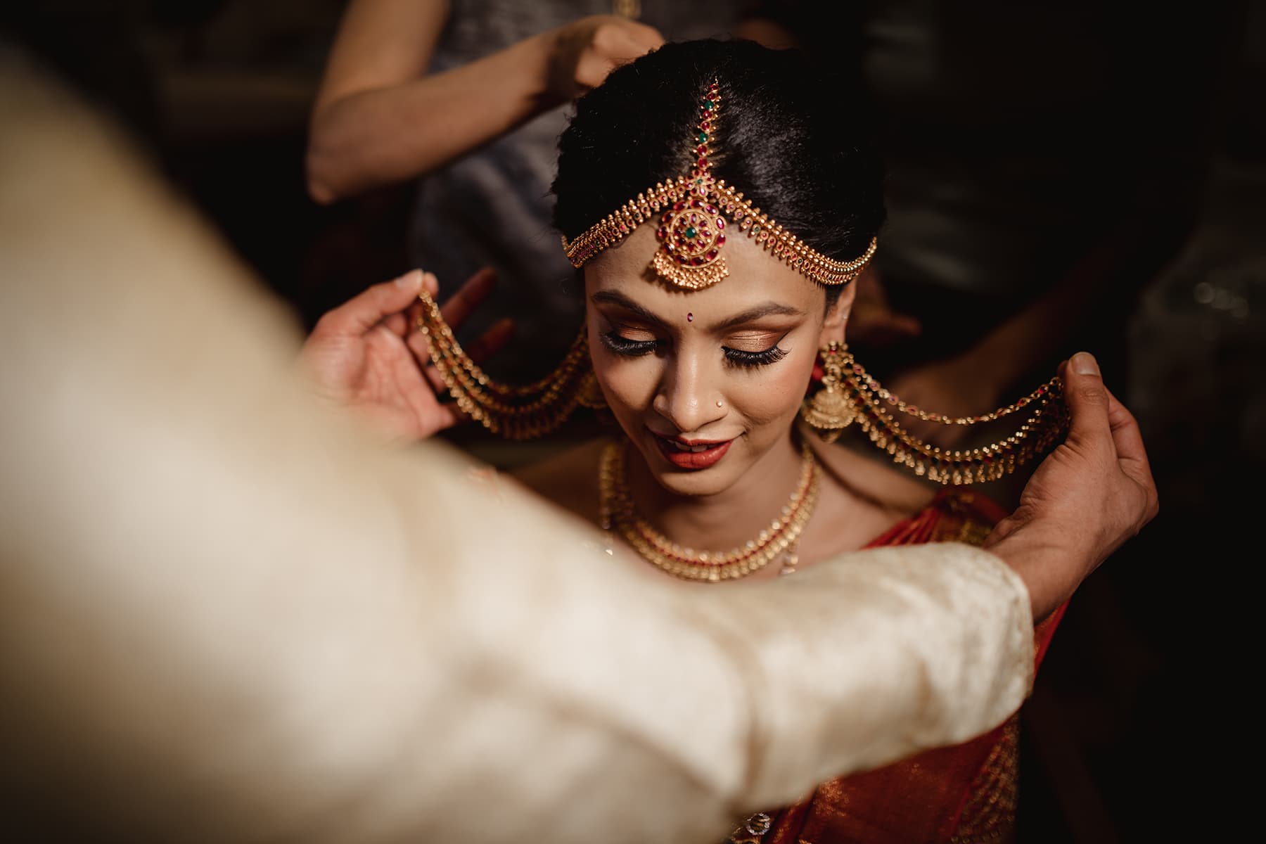 Luxury editorial couple portrait