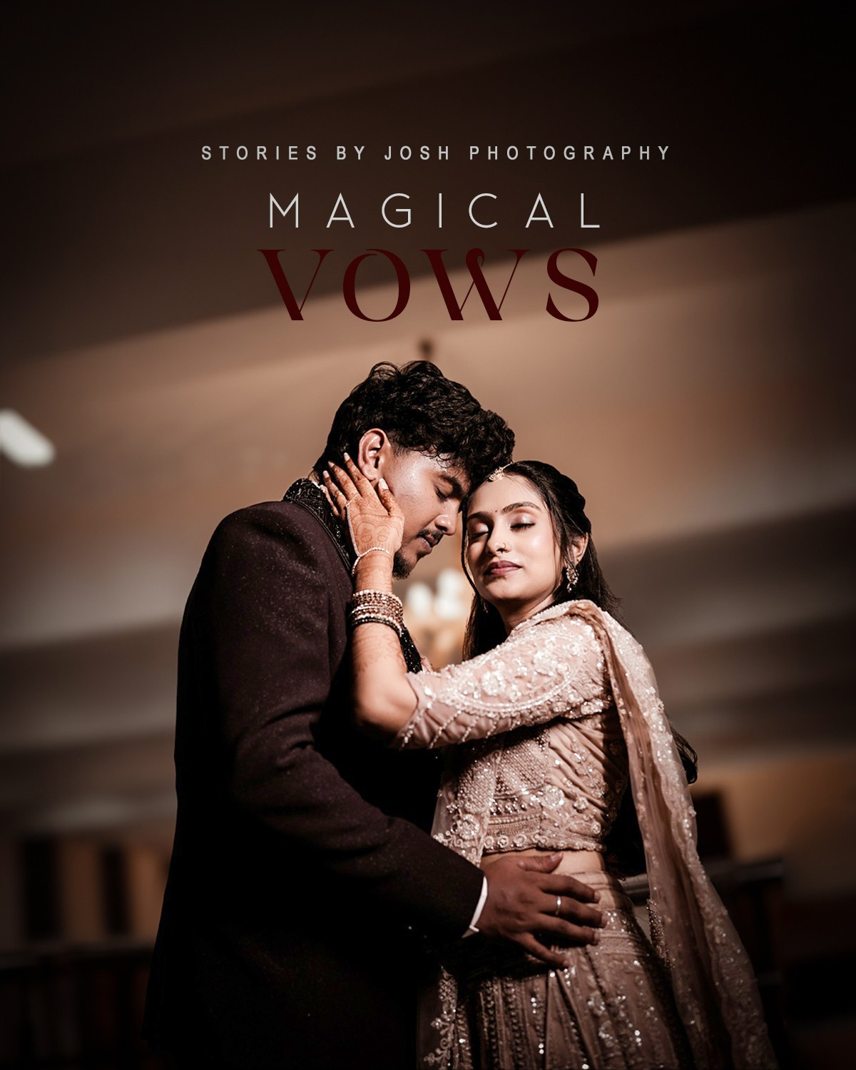 Luxury editorial couple portrait